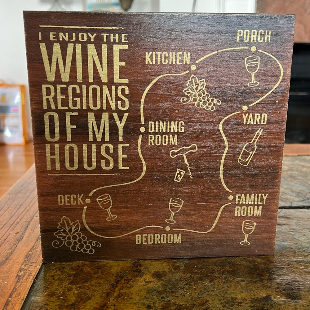 Wine regions sign